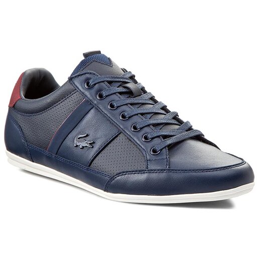 Lacoste shoes blue 2025 and red