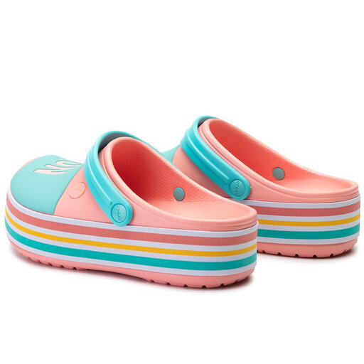 Klapki Crocs Cb Platform Bold Color Clog 205699 Melon eobuwie .pl