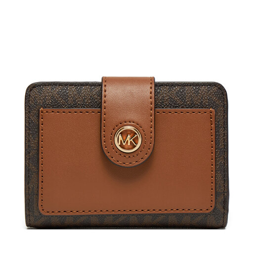 Michael Kors GeldbÃ¶rse Braun Leder Michael Kors Mini GeldbÃ¶rse