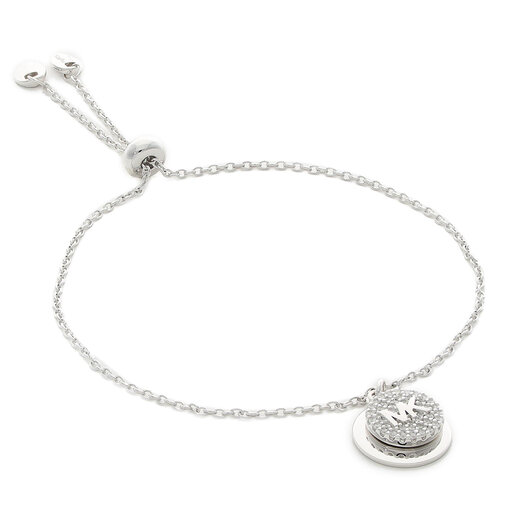 Bracciale Michael Kors Pave Coin Slider MKC1514AN040 Argento