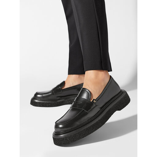 Loafers Max Mara Crepeloafer 23452619336 Black epantofi.ro