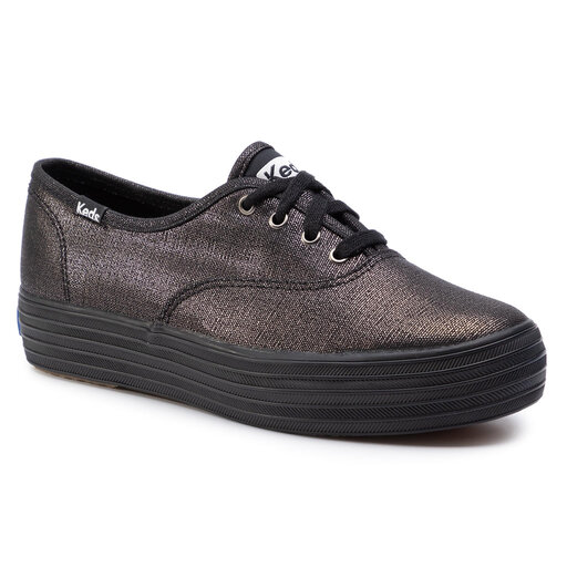 Tenisówki Keds Triple Met Canvas KWF55746 Czarny | eobuwie