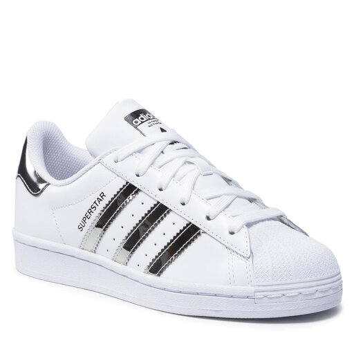 Superstar top white silver
