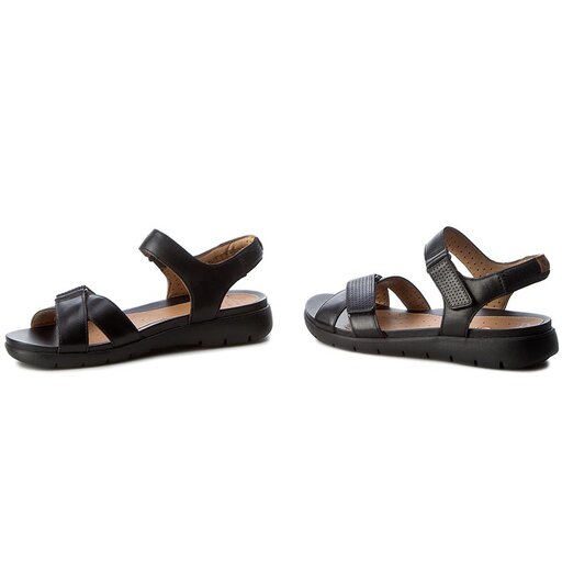 Sand le Clarks Un Saffron 261240634 Black Leather eobuv.sk
