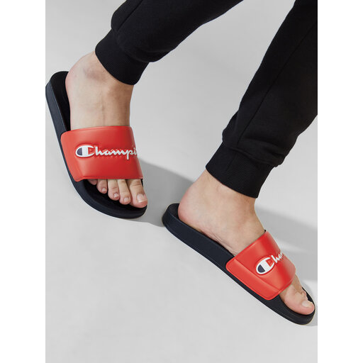 Black and red champion slides store