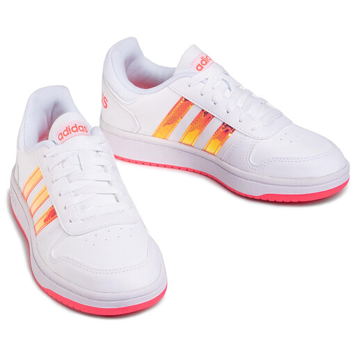 Zapatillas adidas Hoops 2.0 K FW7616 Blanco | zapatos.es