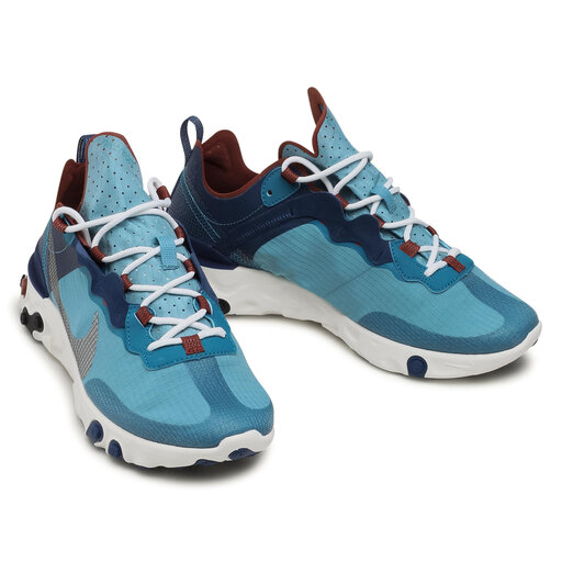 Nike react element hotsell 55 blanche rouge bleu