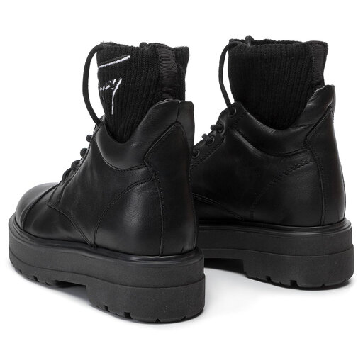 Tommy signature flatform boot en0en00678 black 990 top