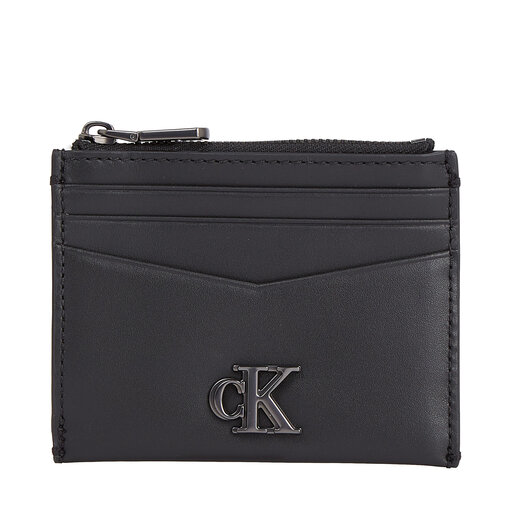 Custodie per carte di credito Calvin Klein Jeans Mono Hrdw Id Cardholder W Zip K50K510715 Nero escarpe
