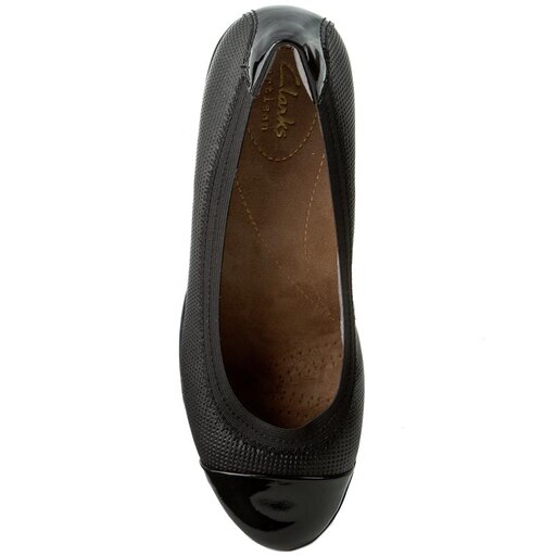 P buty Clarks Petula Sadie 261108494 Black Leather eobuwie .pl