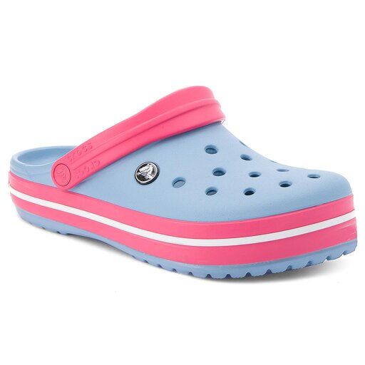 Crocs chambray clearance blue paradise pink