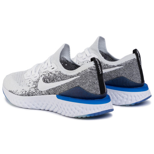Nike epic react flyknit 2 sale white blue