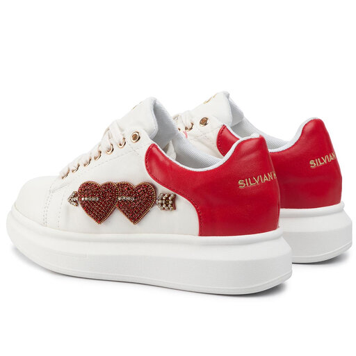 Silvian Heach Laisvalaikio batai Sneakers Sh Heart RCA19089CZ Balta •  Modivo.lt