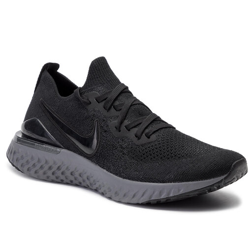 Nike epic react flyknit 2 black black 2025