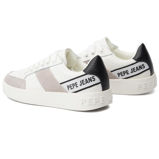 Zapatillas Pepe Jeans Brixton Tape PLS30891 Blanco zapatos.es