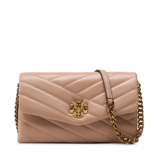 Handtasche Tory Burch Kira Chevron Chain Wallet 90343 Beige