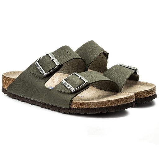 Pantoletten Birkenstock Arizona Bs 1008446 Grun eschuhe