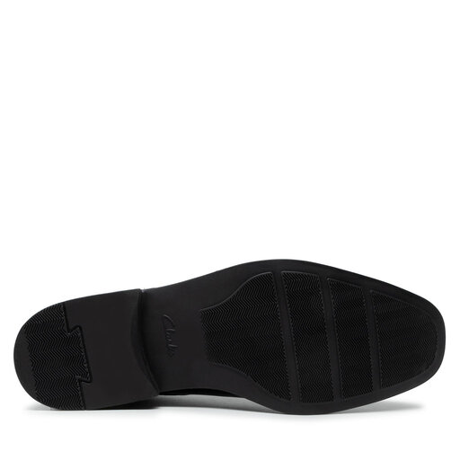 Clarks tilden outlet cap black leather