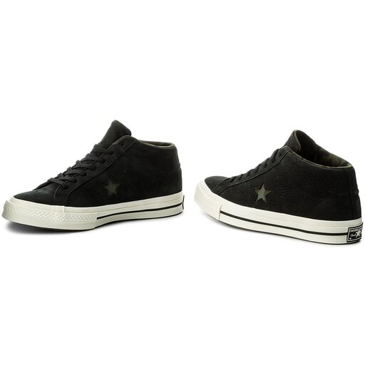 Sneakers Converse One Star Mid 159747C Black Gret Herbal eschuhe