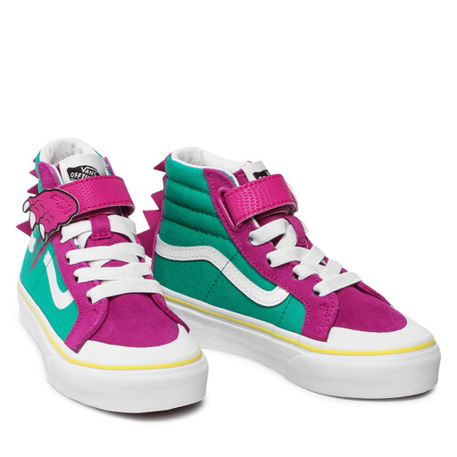 Sneakersy Vans Dino Sk8-Hi Re VN0A4U1TARL1 Zelená