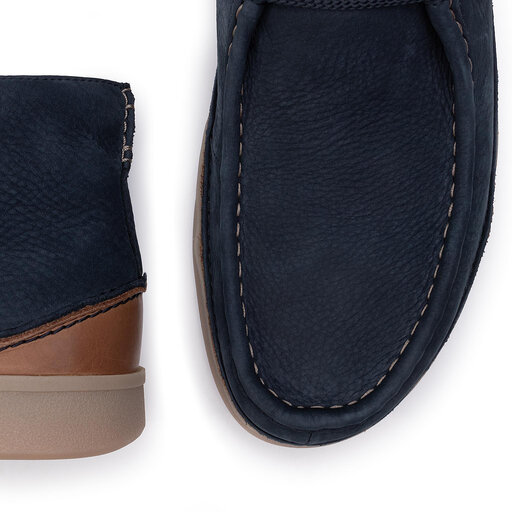 Clarks Oakland Mid 261419647 Navy Nubuck epapoutsia.gr