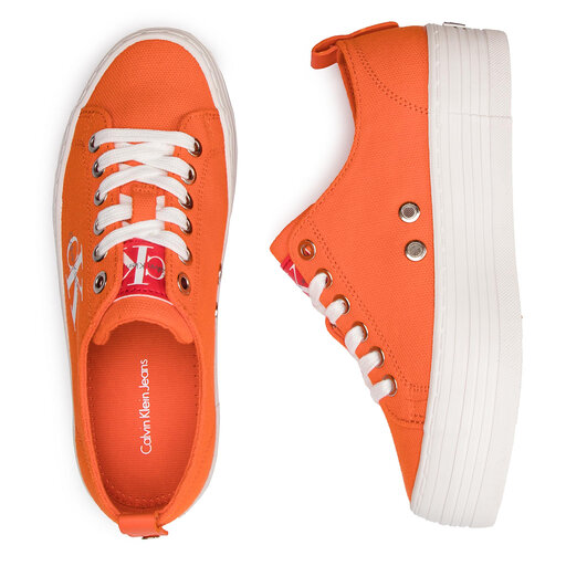 Zapatillas de tenis Calvin Klein Jeans Zolah R0673 Naranja