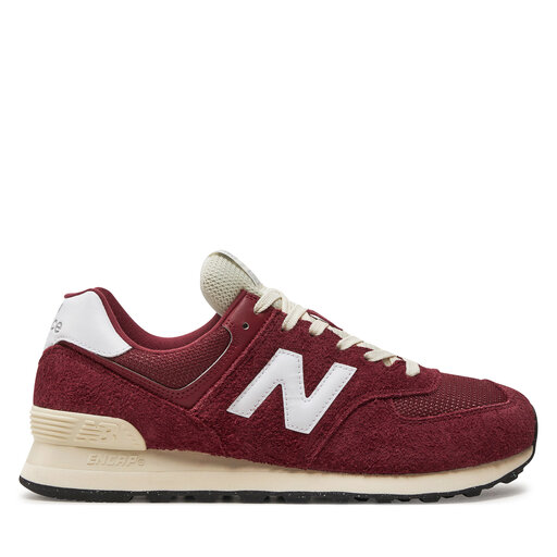 Sneakersy New Balance U574RBK Bordowy | eobuwie.com.pl