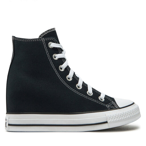 Lift Converse Schwarz Leder Plateau Converse Platform Chucks