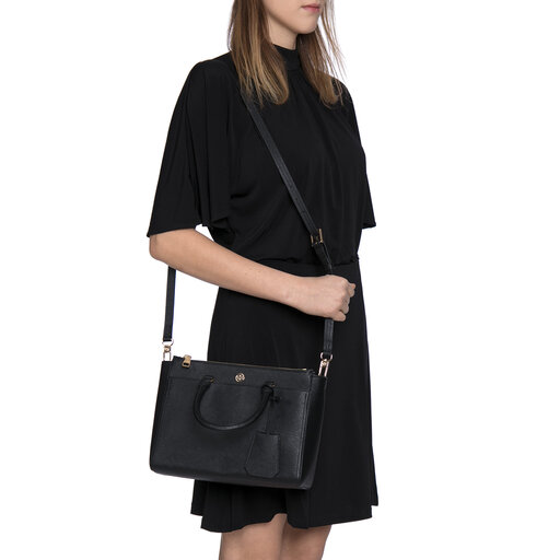 Borsetta Tory Burch Robinson Small Double Zip Tote 46331 Black