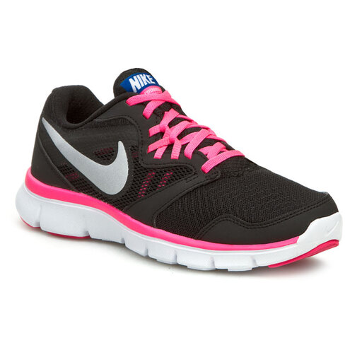 Zapatos Nike W Nike Flex Experience Rn 3 Msl 652858 004 Black/ Metallic Silver/ Hyper Pink
