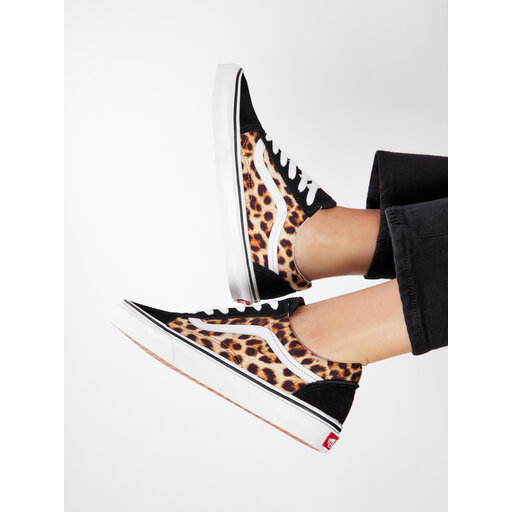 Vans leopard outlet femme