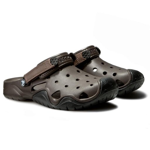 Pantoletten Crocs Swiftwater Clog M 202251 Braun eschuhe