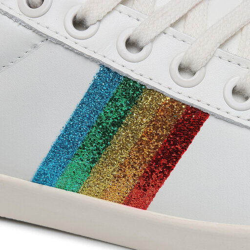 Tenisówki Gola Orchid Rainbow Glitter CLA173 Biały