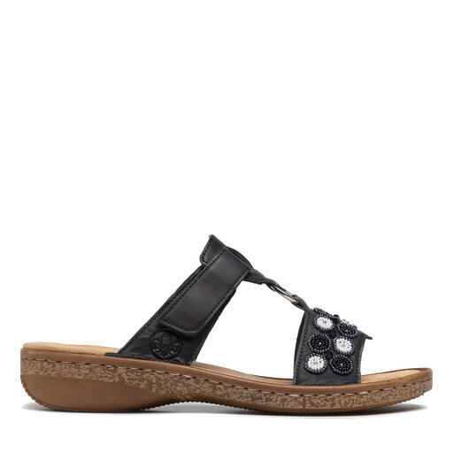 Klapki Rieker 62828-14 Granatowy | eobuwie.com.pl