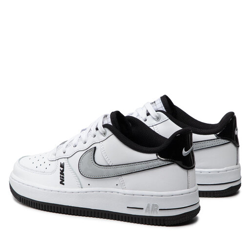Chaussures Nike Air Force 1 LV8 Gs White White Black Wolf Grey
