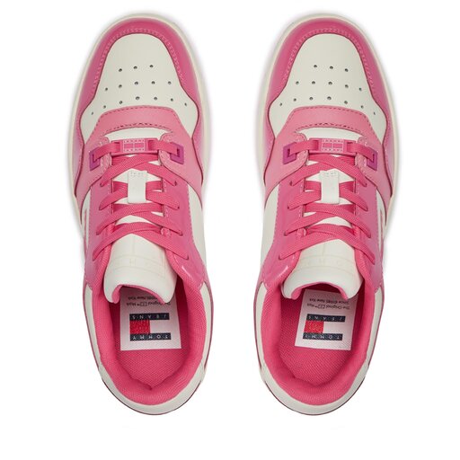 Sneakers Tommy Jeans Tjw Retro Basket Patent Ltr EN0EN02499 Rosa