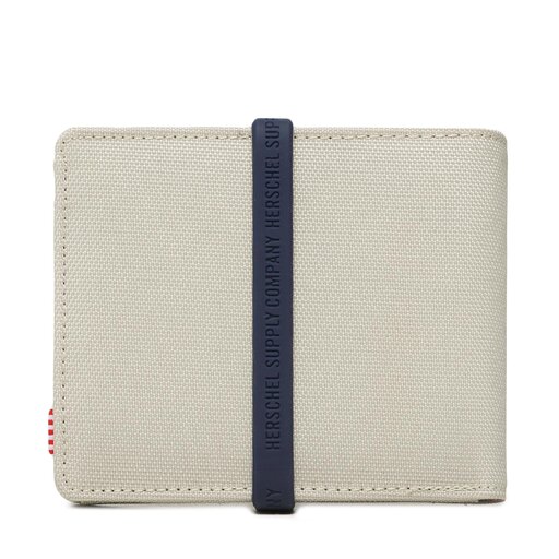 Portafoglio grande da uomo Herschel Roy Coin 10766 05752 Beige escarpe