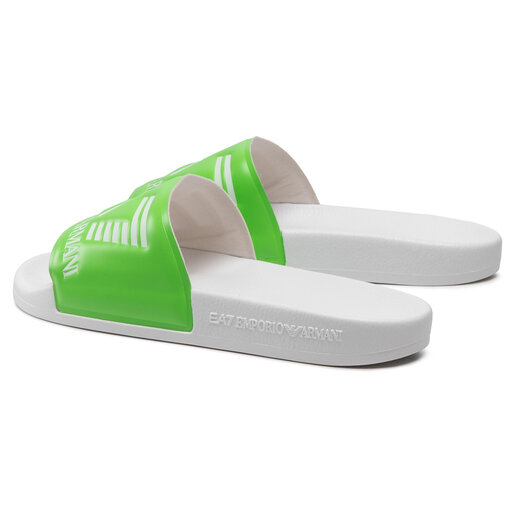 Šlepetės EA7 Emporio Armani XCP001 XCC22 N475 Green Fluo/White •  Www.eavalyne.lt