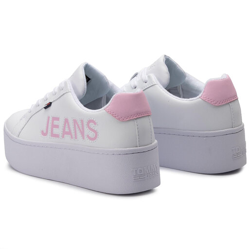 Sneakers Tommy Jeans Icon Flatform Sneaker EN0EN00597 White 100