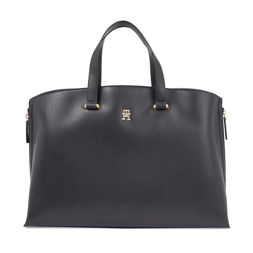 Handtasche Tommy Hilfiger Th Modern Tote AW0AW15967 Schwarz