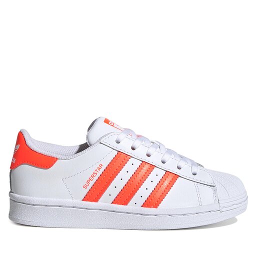 White & orange superstar trainers outlet