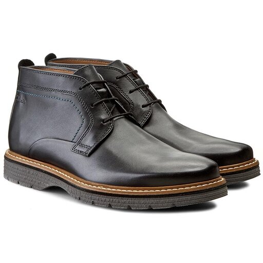 Boots Clarks Newkirk Top 261122097 Noir chaussures