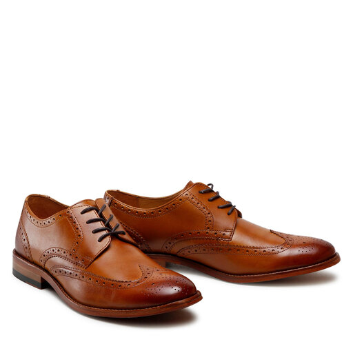 Chaussures basses Clarks James Wing 261563687 Light Tan Leather