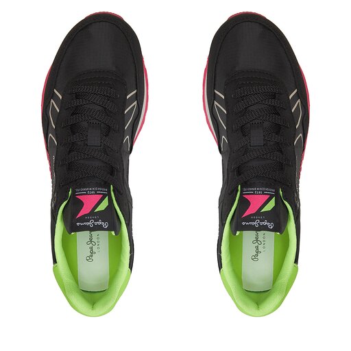 Sneakers Pepe Jeans Brit Neon W PLS40011 Noir