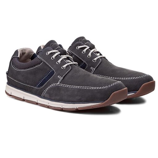 P buty Clarks Beachmont Edge 261057197 Navy Nubuc eobuwie .pl
