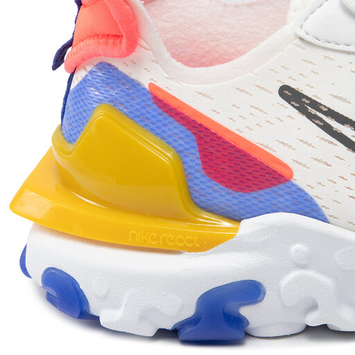 Nike react jaune deals et blanche
