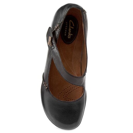 Clarks felicia plum black best sale