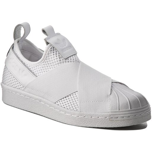 Adidas originals superstar slip on women white sales