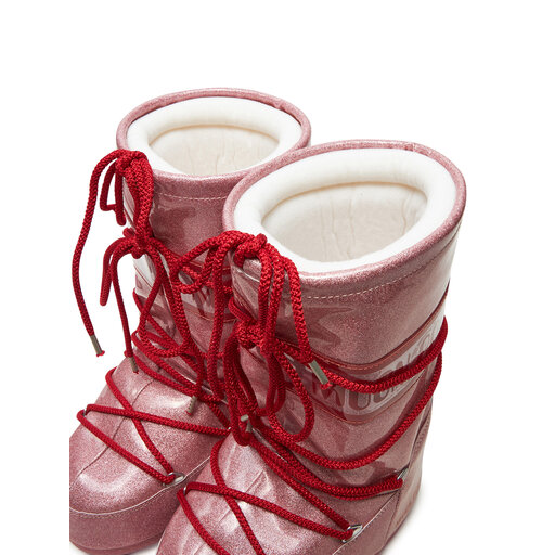 ★moon JB-LIMITED MJB-504 Śniegowce Moon Boot Icon Junior Glitter 80D3400290 Różowy