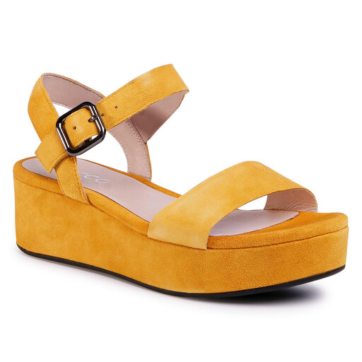 Sandały ECCO Elevate Plateau Sandal 20901305366 Żółty